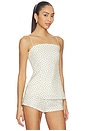 view 2 of 5 x REVOLVE Linen Strap Top in Polka Dot