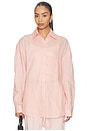 view 2 of 5 Linen Woven Shirt in Soft Pink