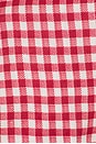 view 5 of 5 Linen Shirt Tie Top in Gingham Red
