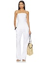 view 4 of 4 Linen Strap Top in White