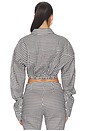 view 3 of 5 TOP À NOUER in Black & White Gingham