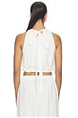 view 3 of 4 Cotton Halter Top in White