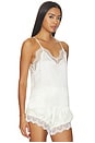 view 2 of 5 CAMISOLA DE SEDA CON ENCAJE in Ivory