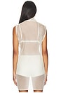 view 4 of 4 x REVOLVE Silk Organza Roll Neck Top in Ivory