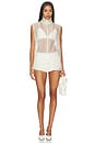 view 5 of 4 x REVOLVE Silk Organza Roll Neck Top in Ivory
