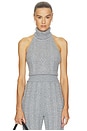 view 1 of 4 x REVOLVE Cashmere Cable Halterneck Top in Dark Grey