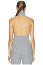 view 4 of 4 x REVOLVE Cashmere Cable Halterneck Top in Dark Grey