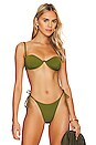 view 1 of 4 TOP BRASSIÈRE À ARMATURES in Army Green