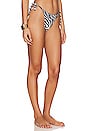 view 2 of 4 Tyra Tie Side Bottoms in Zebra