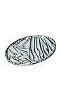 view 1 of 2 PLATEAU ACRYLIQUE OVALE OVAL ACRYLIC TRAY in Zebra
