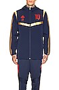view 1 of 5 Predator Zidane Hooded Jacket in Navy & Red