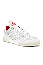 view 1 of 7 Predator Precision Beckham Sneaker in White & Silver & Red