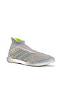 view 1 of 7 Predator 19+ Training Sneaker in Grey & Red & Yellow