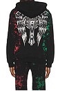 view 2 of 6 x Fuerza Regida Crazyz Zip Hoodie in Black