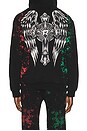 view 3 of 6 x Fuerza Regida Crazyz Zip Hoodie in Black