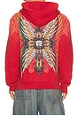 view 2 of 5 x Fuerza Immortal Zip Hoodie in Chili Pepper Potassium Wash
