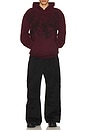 view 3 of 4 SWEAT À CAPUCHE in Burgundy Vapor Wash