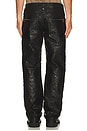 view 3 of 6 Quilted Cross Leather Pant in Black