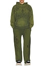 view 5 of 6 PANTALON SWEAT in Vintage Green Vapor Wash