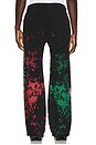 view 4 of 7 x Fuerza Regida Crazyz Sweatpant in Black