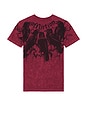 view 1 of 4 Crows Tee in Burgundy Lava Wash