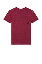 view 2 of 4 Crows Tee in Burgundy Lava Wash