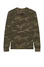 view 2 of 4 Fragmented Long Sleeve Tee in Green Camo Lava Wash