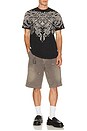 view 3 of 4 Flourish Short Sleeve Tee in Black Lava Wash
