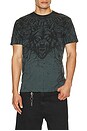 view 1 of 4 Bleak Moon Short Sleeve Tee in Gunmetal Lava Wash