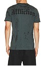view 2 of 4 Bleak Moon Short Sleeve Tee in Gunmetal Lava Wash