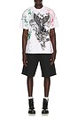 view 3 of 5 x Fuerza Regida Crazyz Tee in White