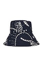 view 3 of 5 Bucket Hat in Navy Shooting Stars