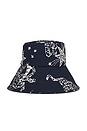 view 4 of 5 Bucket Hat in Navy Shooting Stars