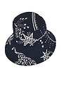 view 5 of 5 Bucket Hat in Navy Shooting Stars