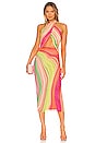 view 1 of 3 Tana Midi Dress in Abstract Spring Wave