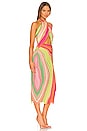view 2 of 3 Tana Midi Dress in Abstract Spring Wave