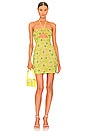 view 1 of 3 Savon Cut Out Mini Dress in Lime Daisy