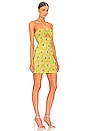 view 2 of 3 Savon Cut Out Mini Dress in Lime Daisy