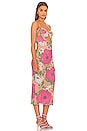 view 2 of 3 Simona Mesh Midi Dress in Spring Blush Bouquet