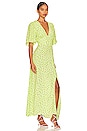 view 2 of 3 x REVOLVE Zelda Maxi Dress in Lime Ditsy