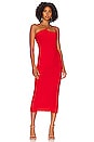 view 1 of 3 Analena Midi Dress in Fiery Red
