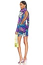 view 1 of 3 Justine Velvet Dress in Electric Butterfly