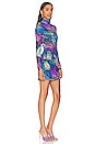 view 3 of 3 Justine Velvet Dress in Electric Butterfly