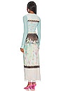 view 3 of 4 Didi Maxi Dress in Aqua Floral Placement