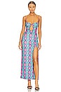 view 1 of 3 Bluma Maxi Dress in Blue Snake