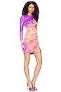 view 2 of 3 Lasso Mini Dress in Placed Tropical Floral