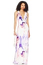 view 1 of 3 Sharpae Maxi Dress in Violet Watercolor