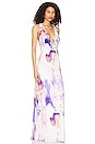 view 2 of 3 Sharpae Maxi Dress in Violet Watercolor