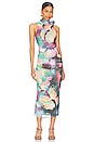 view 1 of 3 Florella Midi Dress in Abstract Butterfly