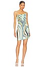 view 1 of 3 Adrianna Mini Dress in Abstract Geo Swirl